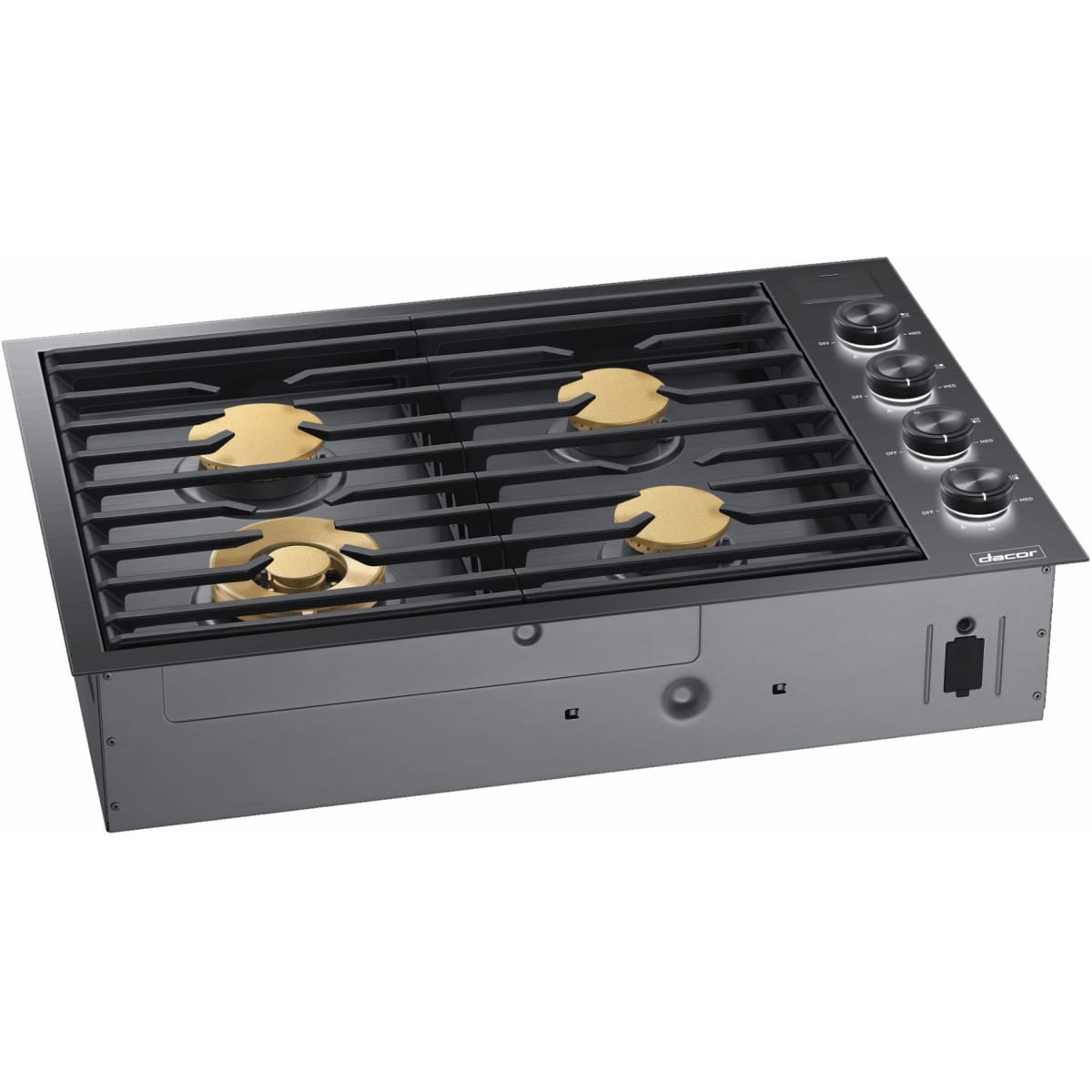 Dacor 30-Inch Contemporary Gas Cooktop, Graphite Stainless, NG & LP - DTG30M954FM