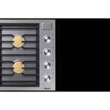 Dacor 30-Inch Contemporary Gas Cooktop, Silver Stainless, NG & LP - DTG30M954FS