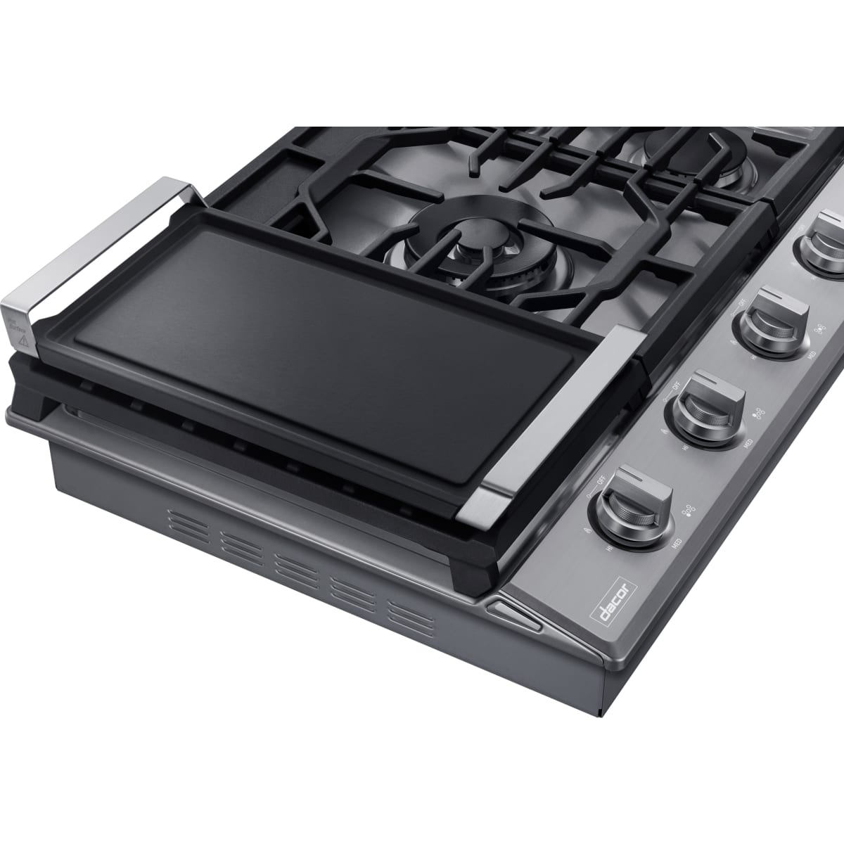 Dacor 30-Inch Transitional Gas Cooktop, Silver Stainless, NG/LP - DTG30P875NS