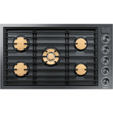 Dacor 36-Inch Contemporary Gas Cooktop, Graphite Stainless, NG/LP - DTG36M955FM