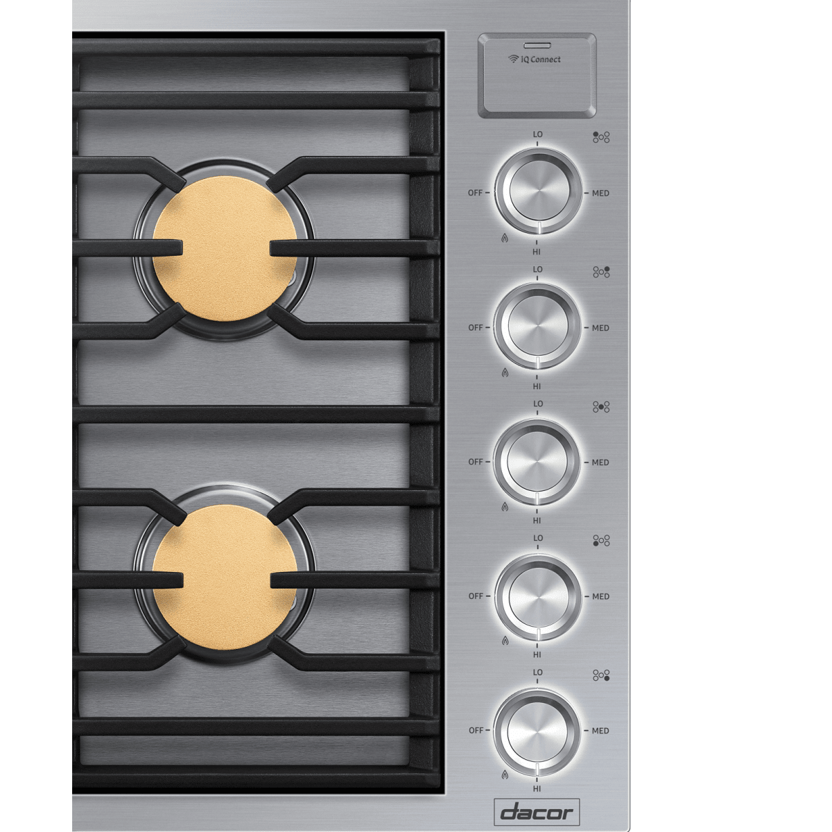Dacor 36-Inch Contemporary Gas Cooktop, Silver Stainless, NG/LP - DTG36M955FS