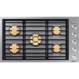 Dacor 36-Inch Contemporary Gas Cooktop, Silver Stainless, NG/LP - DTG36M955FS