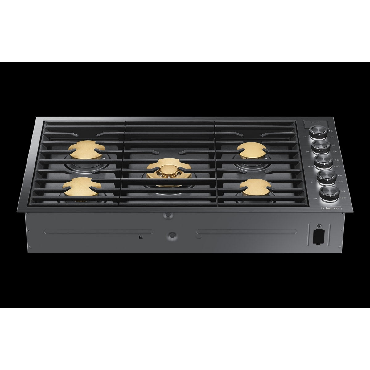 Dacor 36-Inch Contemporary Gas Cooktop, Graphite Stainless, NG/LP - DTG36M955FM