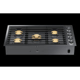 Dacor 36-Inch Contemporary Gas Cooktop, Graphite Stainless, NG/LP - DTG36M955FM