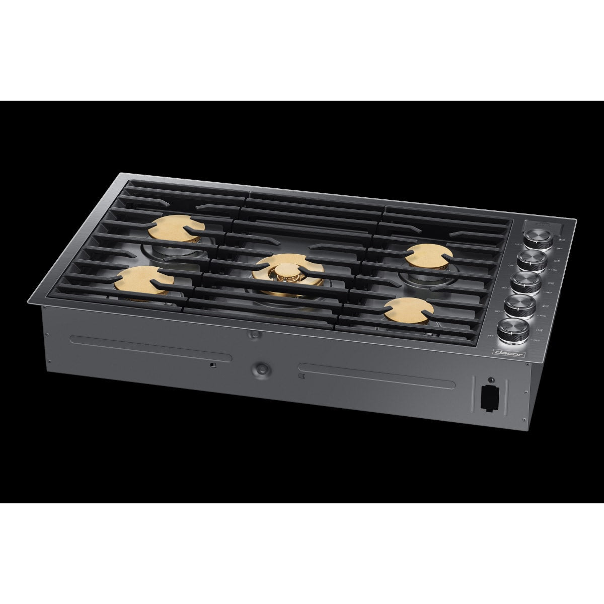 Dacor 36-Inch Contemporary Gas Cooktop, Graphite Stainless, NG/LP - DTG36M955FM