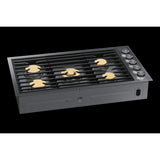 Dacor 36-Inch Contemporary Gas Cooktop, Graphite Stainless, NG/LP - DTG36M955FM