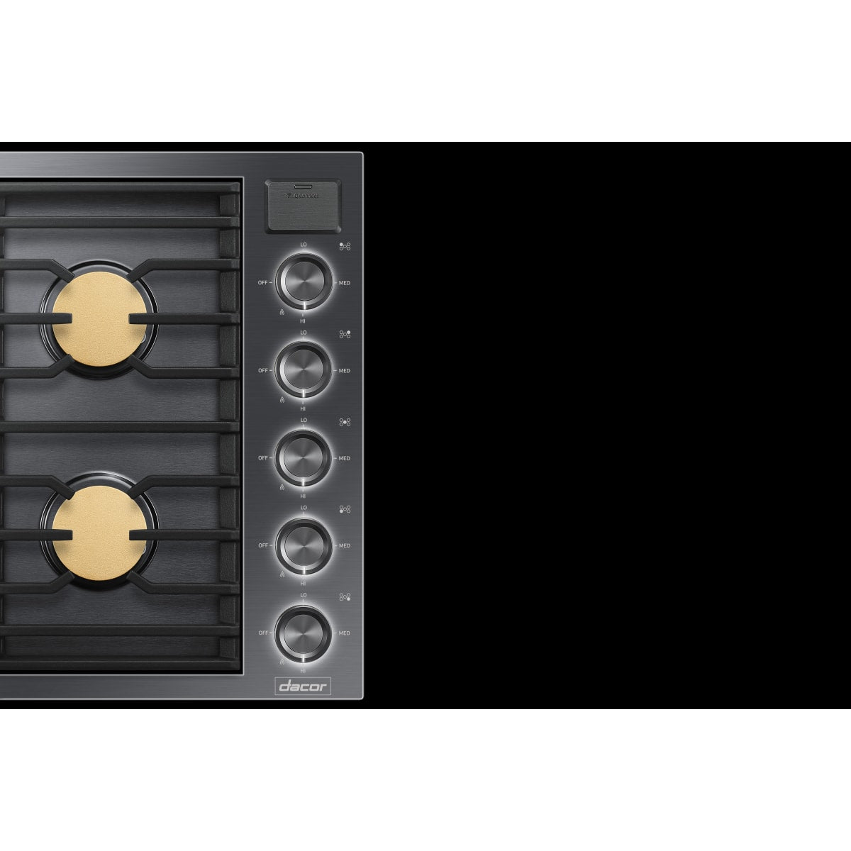 Dacor 36-Inch Contemporary Gas Cooktop, Graphite Stainless, NG/LP - DTG36M955FM