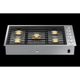 Dacor 36-Inch Contemporary Gas Cooktop, Silver Stainless, NG/LP - DTG36M955FS