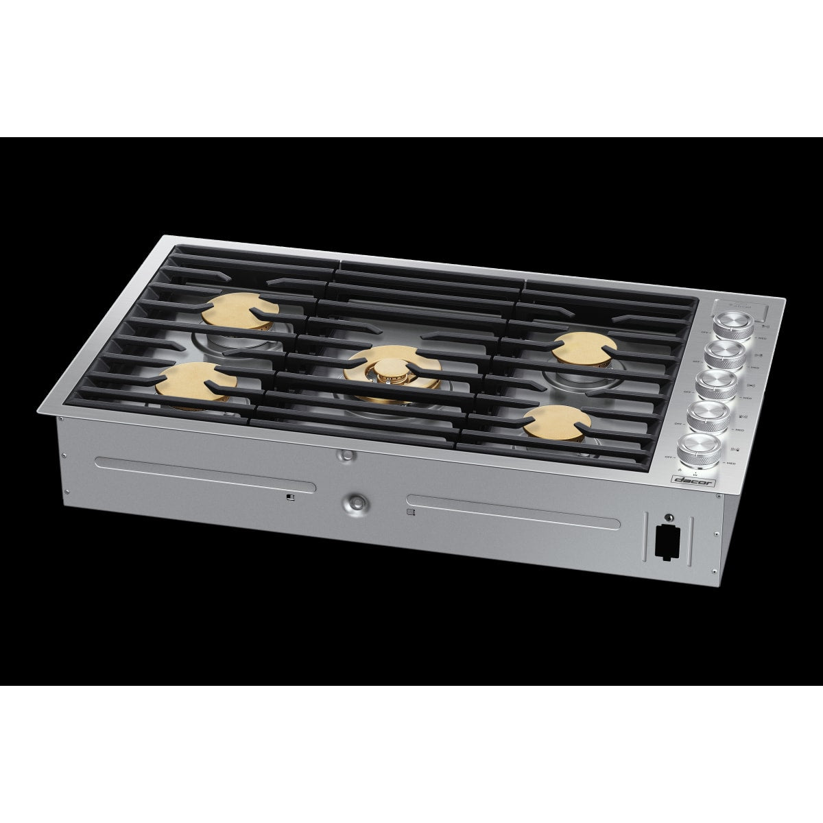 Dacor 36-Inch Contemporary Gas Cooktop, Silver Stainless, NG/LP - DTG36M955FS