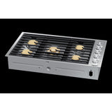 Dacor 36-Inch Contemporary Gas Cooktop, Silver Stainless, NG/LP - DTG36M955FS