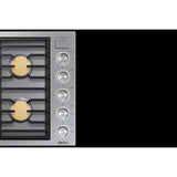Dacor 36-Inch Contemporary Gas Cooktop, Silver Stainless, NG/LP - DTG36M955FS