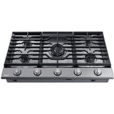Dacor 36-Inch Transitional Gas Cooktop, Silver Stainless, NG/LP - DTG36P875NS