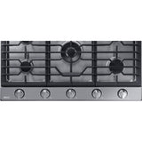 Dacor 36-Inch Transitional Gas Cooktop, Silver Stainless, NG/LP - DTG36P875NS