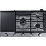 Dacor 36-Inch Transitional Gas Cooktop, Silver Stainless, NG/LP - DTG36P875NS