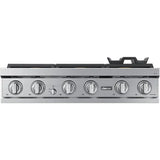 Dacor 36-Inch Transitional Gas Rangetop, Silver Stainless - DTT36T960GS