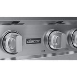 Dacor 48-Inch Transitional Gas Rangetop with Built-In Griddle, Silver Stainless - DTT48T963GS