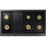 Dacor 48-Inch Transitional Gas Rangetop with Built-In Griddle, Graphite Stainless - DTT48T963GM