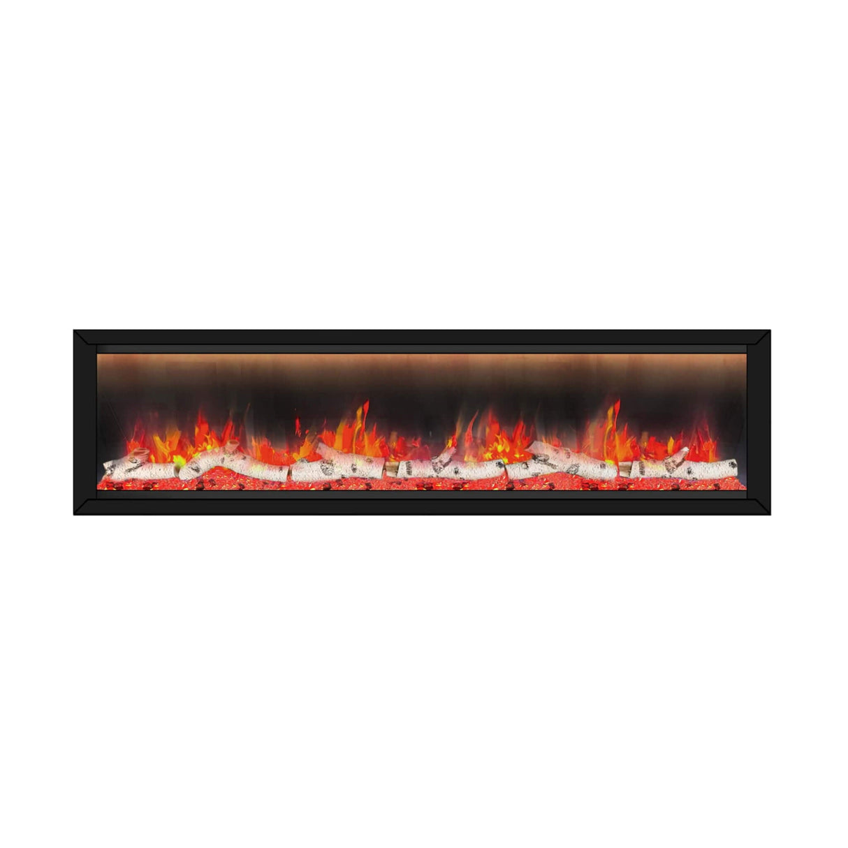 Dynasty Allegro 76" Black Smart Linear Electric Fireplace [DY-BFM76]