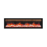 Dynasty Allegro 76" Black Smart Linear Electric Fireplace [DY-BFM76]