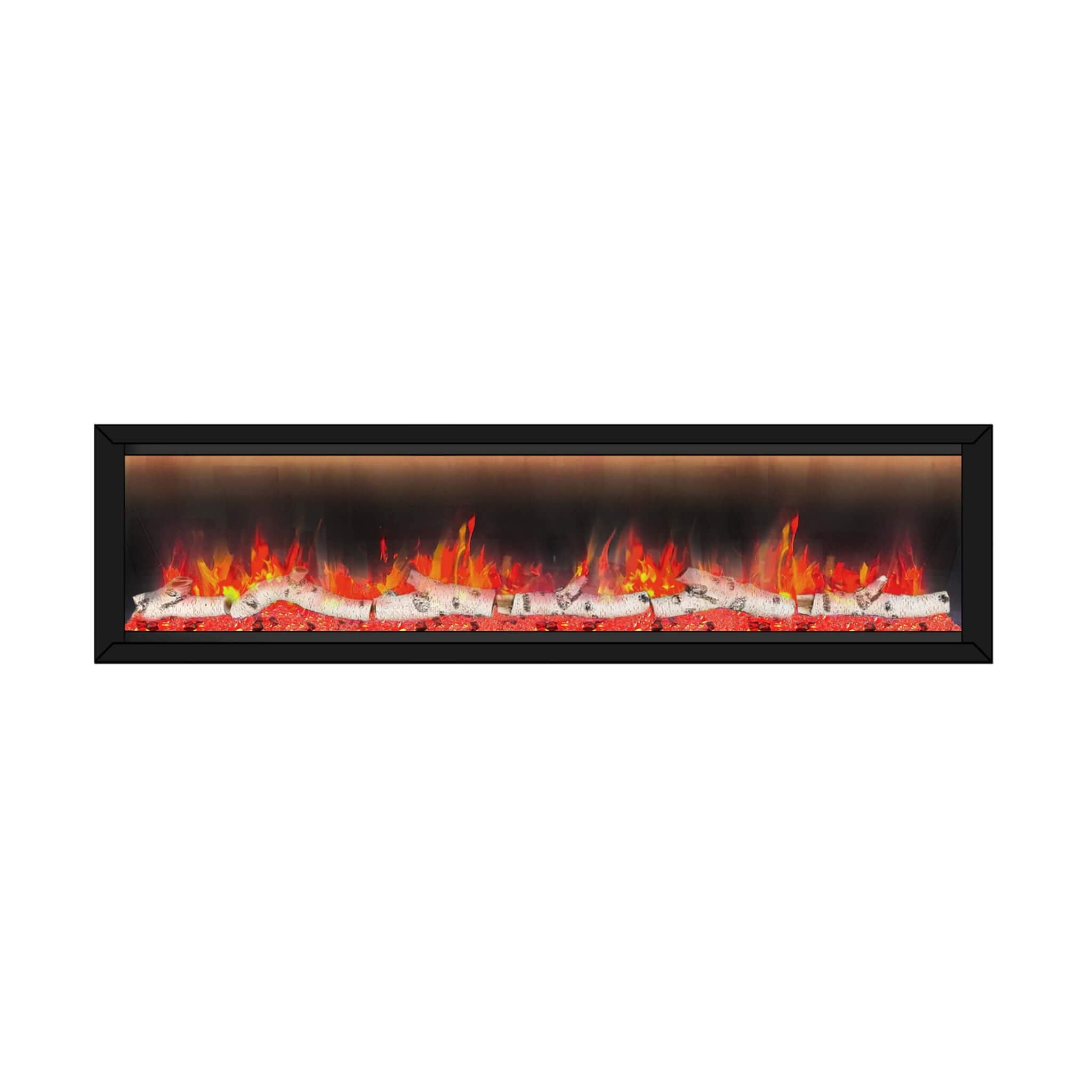 Dynasty Allegro 76" Black Smart Linear Electric Fireplace [DY-BFM76]