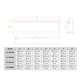 Dynasty Allegro 82" Flush Mount Smart Linear Electric Fireplace [DY-BFM82]