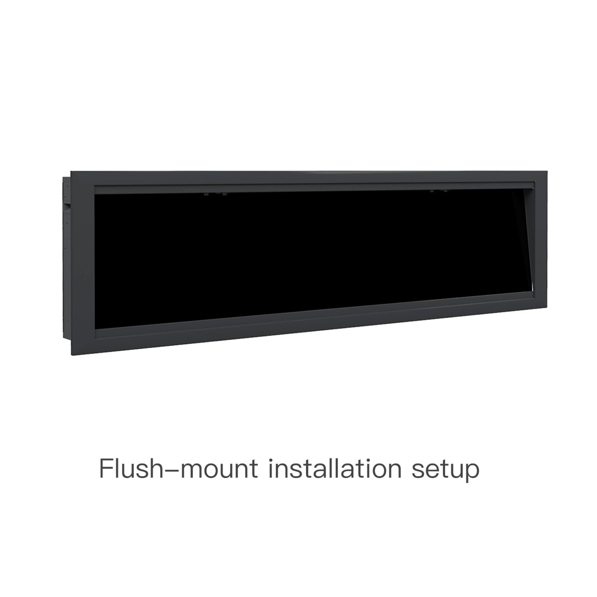 Dynasty Allegro 76" Black Smart Linear Electric Fireplace [DY-BFM76]