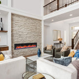 Dynasty Cascade 74" Smart Linear Electric Fireplace [DY-BTX74]