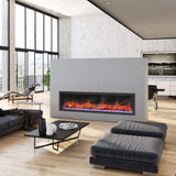 Dynasty Cascade 74" Smart Linear Electric Fireplace [DY-BTX74]