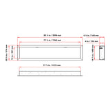 Dynasty Cascade 82" Recessed Linear Electric Fireplace [DY-BTX82]