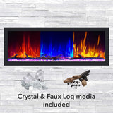Dynasty Cascade 74" Smart Linear Electric Fireplace [DY-BTX74]
