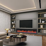 Dynasty Cascade 82" Recessed Linear Electric Fireplace [DY-BTX82]