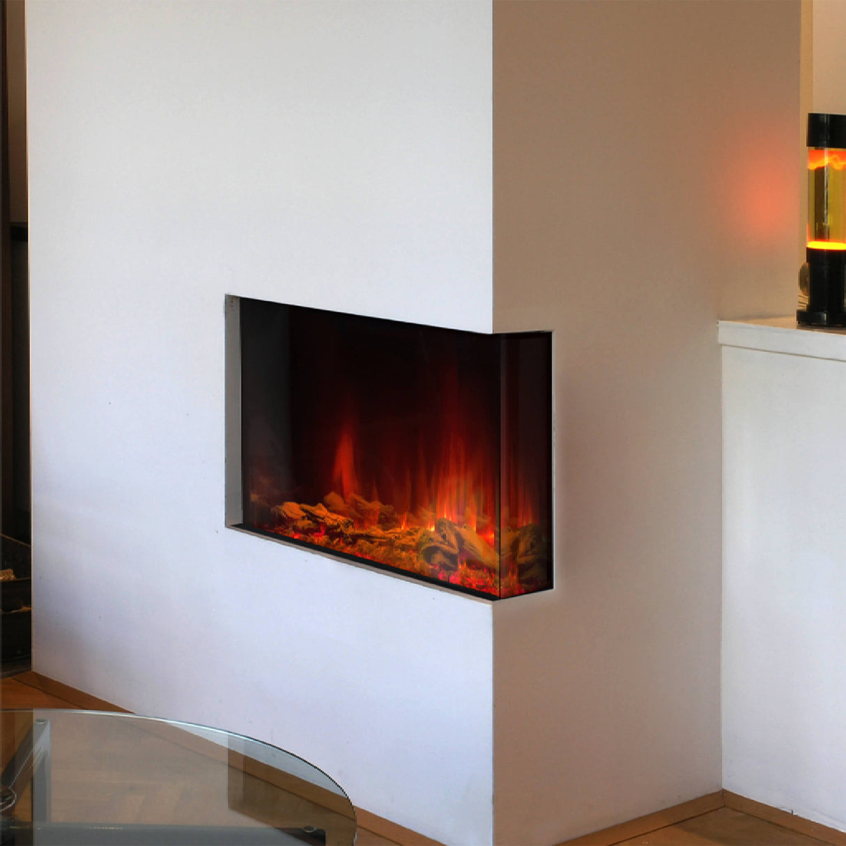 Dynasty Melody 35" Multi-Sided Smart Electric Fireplace With Auto Shut Off [DY-BTS35]