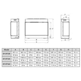 Dynasty Melody 64" Built-In 3 Sided Smart Electric Fireplace [DY-BTS60]