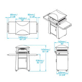 Kalamazoo Artisan Fire Pizza Oven Cart AFPO-T-CART