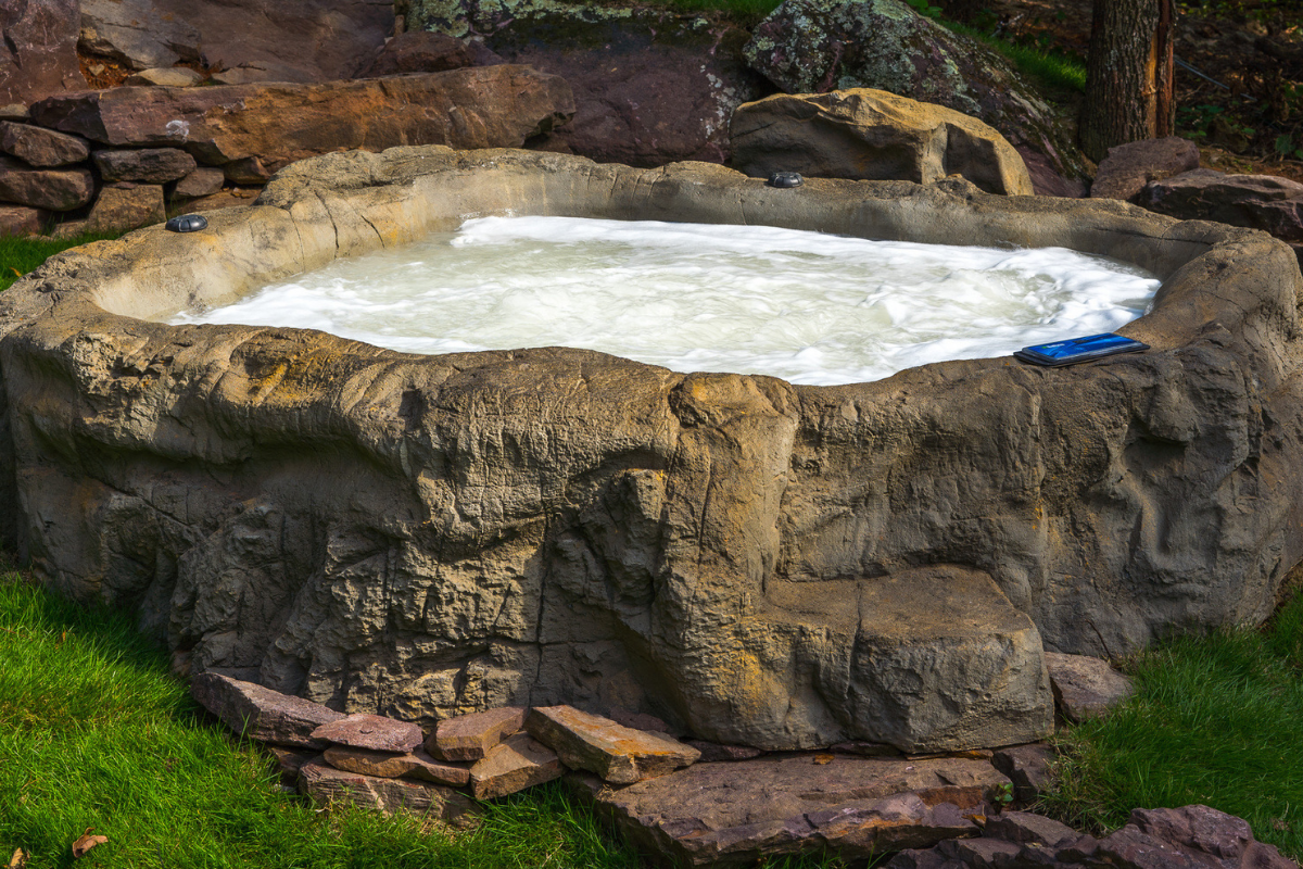 Natural Spas Earth Semi In Ground Hot Tub and Spa
