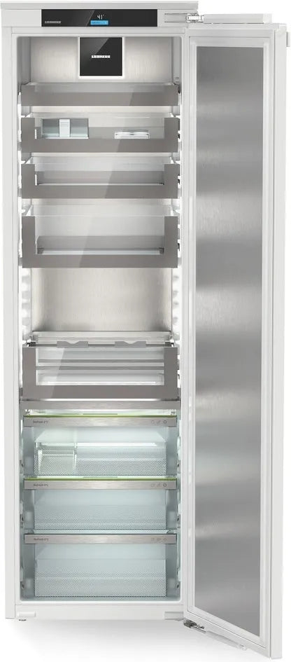 Liebherr IRBP5170 24 inch Built-In All Refrigerator with 10.5 cu. ft. Capacity, BioFresh, SmartSteel Stainless Steel Rear Wall, Open Stage Glass Drawers, Stainless Steel Inner Door, Panel Ready