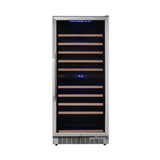 Edgestar Premium 101 Bottle Capacity Built In Dual Zone Wine Cooler, 24" (SAK92835)