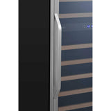 Edgestar 142 Bottle Built-In Dual Zone Double Door Wine Cooler With Door Lock, 24" (SAK30742)