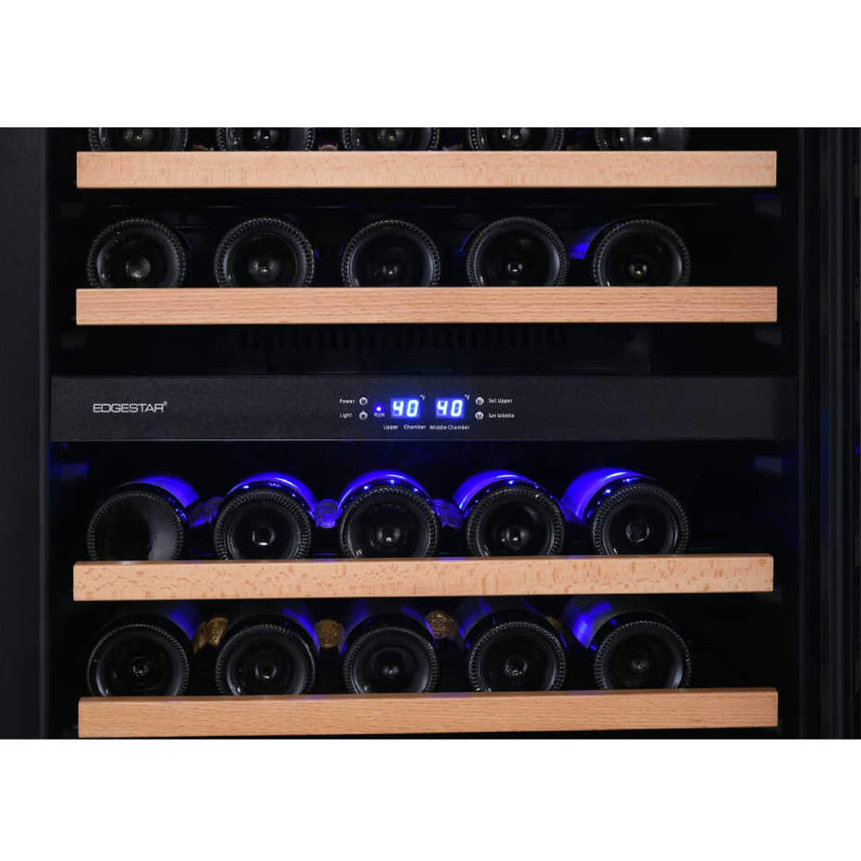 Edgestar 24" Wide 131 Bottle Capacity Built-In Triple Zone Wine Cooler (SAK65891)
