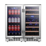 Edgestar 30" Dual Zone Side By Side Cooler With 26 Wine Bottle And 80 Can Capacity (SAK72461)