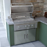 Edgestar 89K BTU 36" Wide Natural Gas Built In Grill With Insulated Jacket And Double Access Doors (SAK31258)