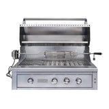 Edgestar 89K BTU 42" Wide Natural Gas Freestanding Grill Cart With Rotisserie And Lighted Knobs (SAK56935)