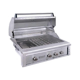 Edgestar 89K BTU 42" Wide Natural Gas Freestanding Grill Cart With Rotisserie And Lighted Knobs (SAK56935)