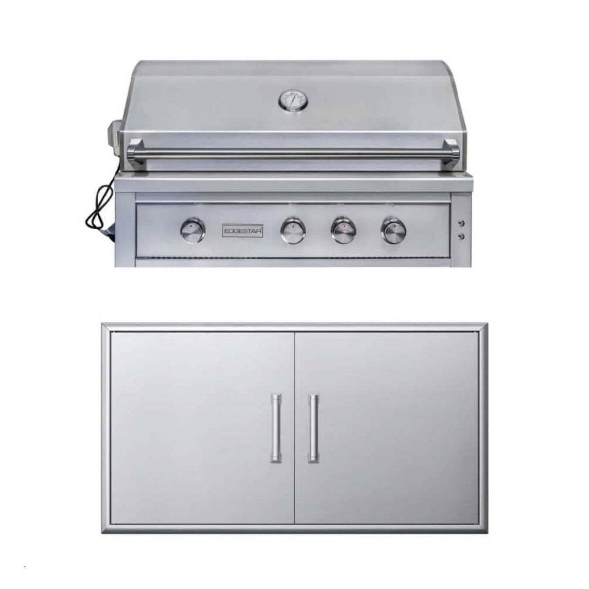 Edgestar 89K BTU 42" Built-In Natural Gas Grill With Insulated Jacket And Double Access Doors Insulated Jacket (SAK94627)