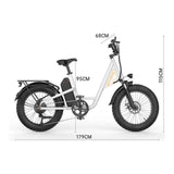 EKX L1 1000W 48V/15.6AH Electric Mountain Fat Tire Bike, 20" (SAK27491)