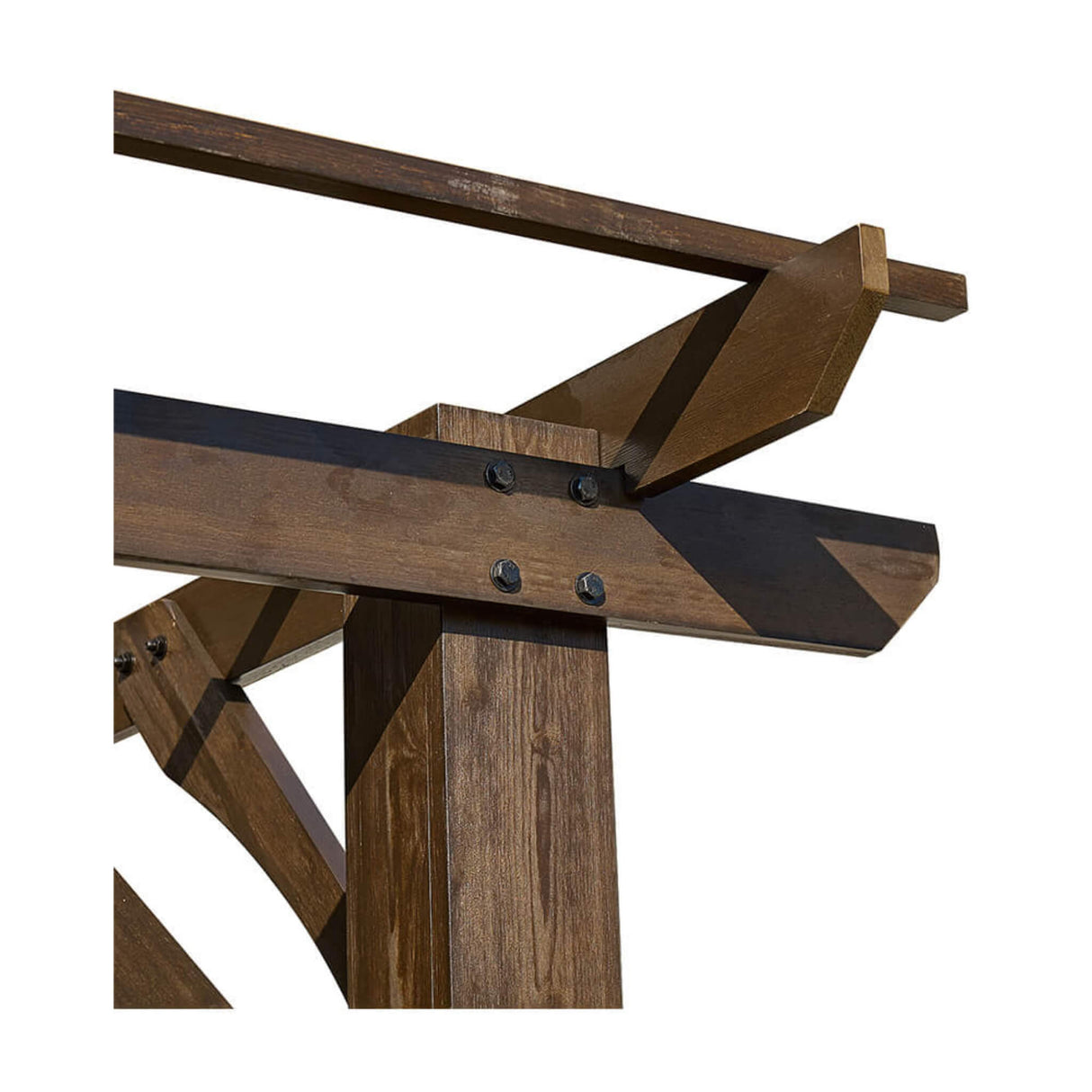[10x12FT] Premium Outdoor Brown Cedar Wood Pergola For Spacious Patios