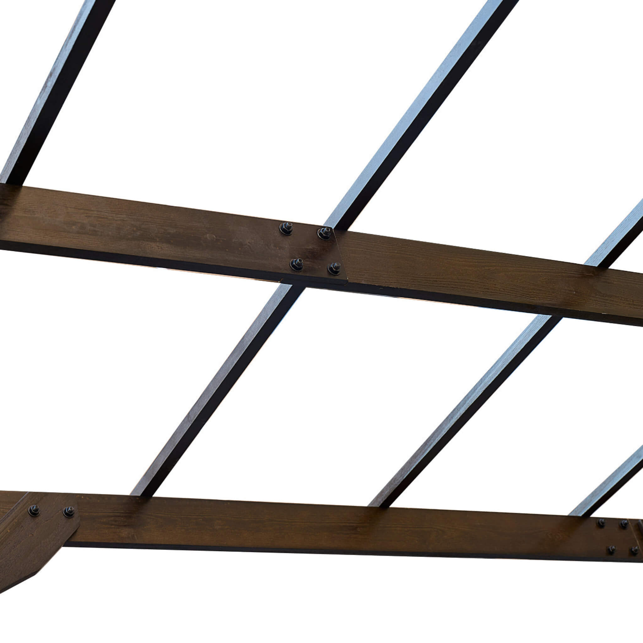 [10x12FT] Premium Outdoor Brown Cedar Wood Pergola For Spacious Patios