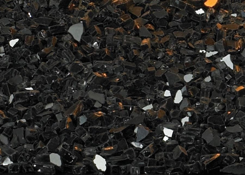 American Hearth Black Polished, 1 Square Foot Crushed Glass DG1BKP