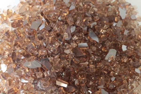 American Hearth Copper Reflective, 1 Square Foot Crushed Glass DG1BCR