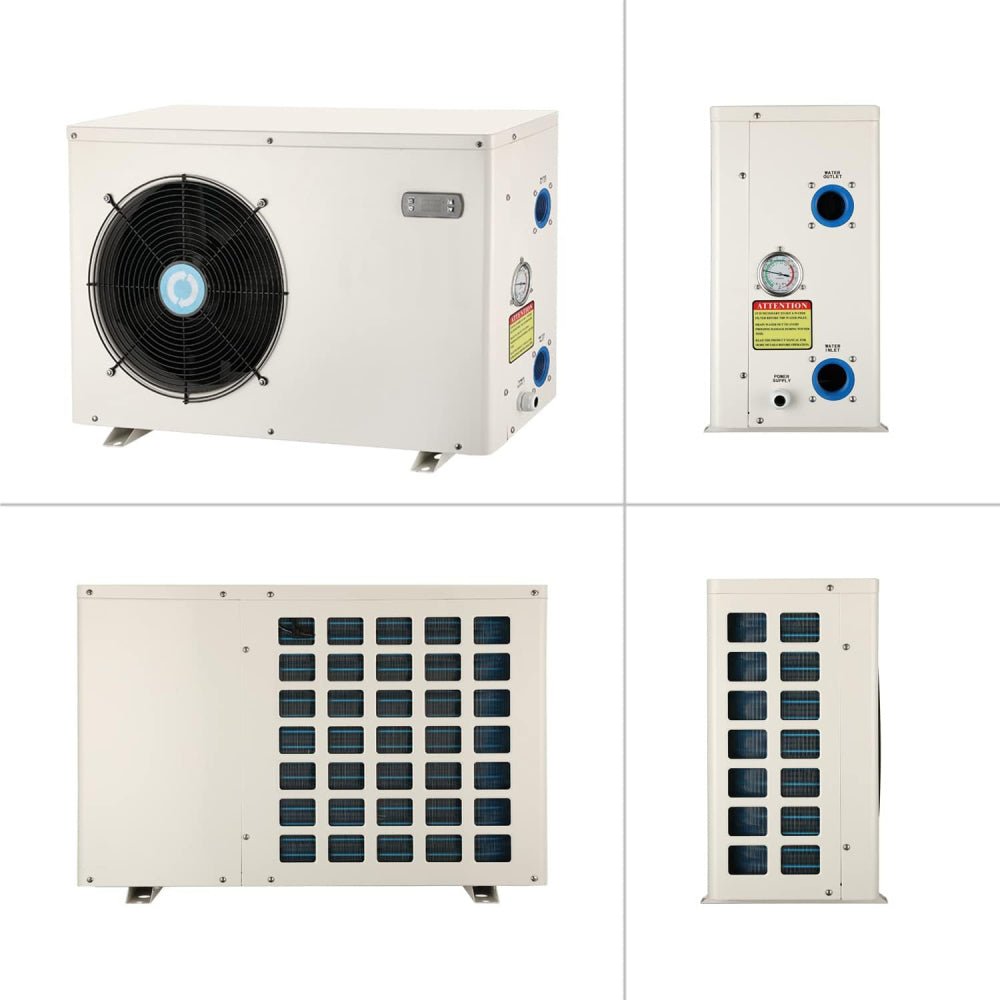Energy-Saving Electric Swimming Pool Heat Pump For Above And Inground Pools, 6000 Gallons